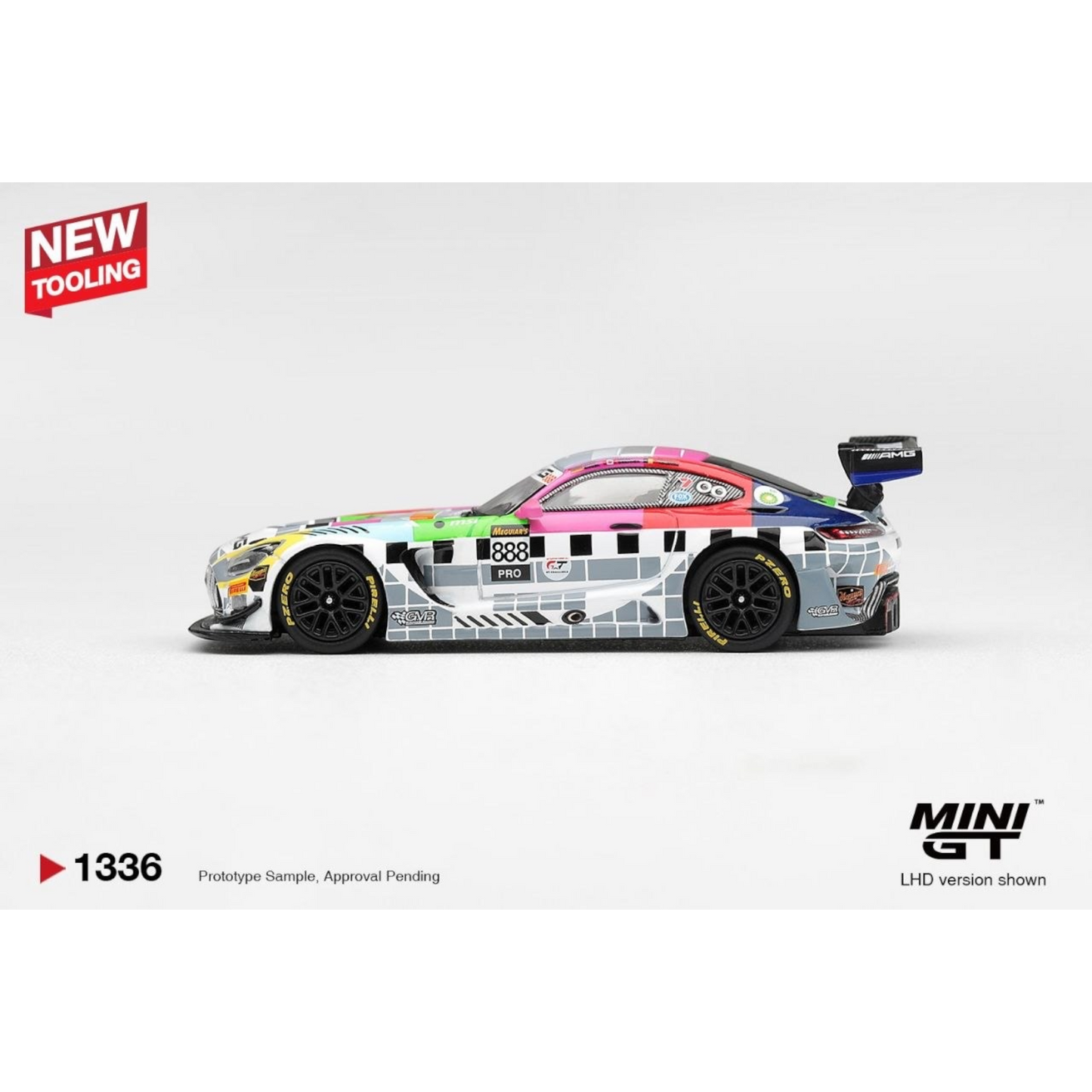 Mini GT - Pre-Order - Mercedes-AMG GT3 #888 Mercedes-AMG Team GMR Meguiar´s Bathurst 12 Hour 2025 - MGT01336 (LHD)