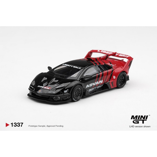Mini GT - Pre-Order - Lamborghini LB-Silhouette WORKS MURCIELAGO GT Evo Advan - MGT01337-BL Blister