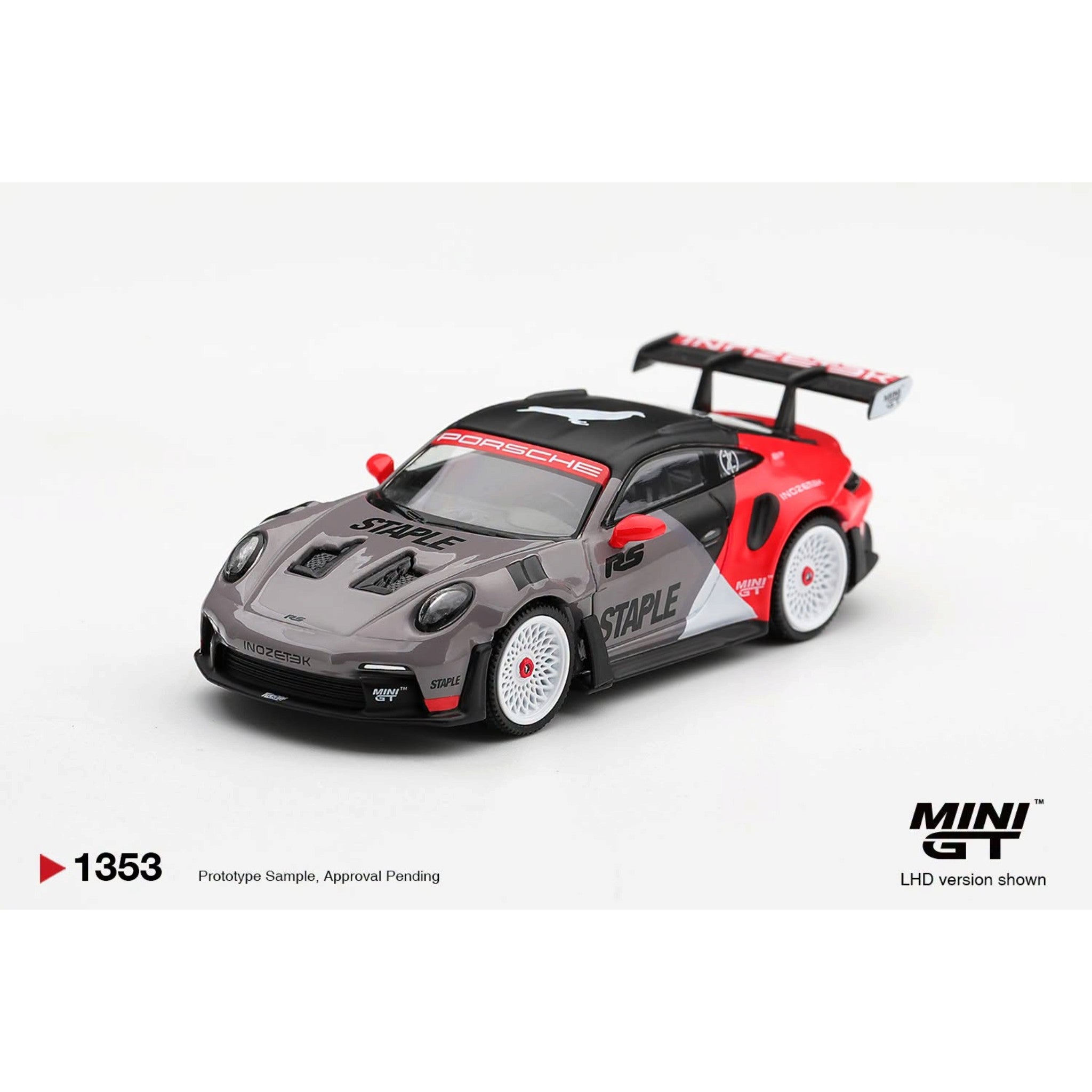 Mini GT - Pre-Order - Porsche 911 GT3 RS STAPLE x INOZETEK - MGT01353 (LHD)