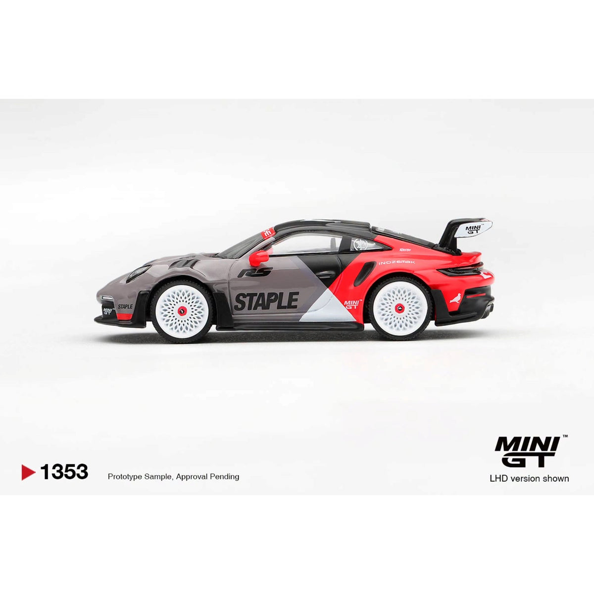 Mini GT - Pre-Order - Porsche 911 GT3 RS STAPLE x INOZETEK - MGT01353 (LHD)