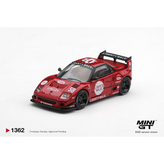 Mini GT - Pre-Order - Mazda AZ-1 Liberty Walk LB40 LB-Hinomaru Red - MGT01362 (RHD)