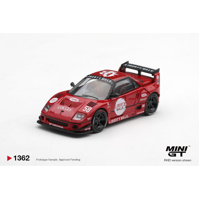 Mini GT - Pre-Order - Mazda AZ-1 Liberty Walk LB40 LB-Hinomaru Red - MGT01362 (RHD)