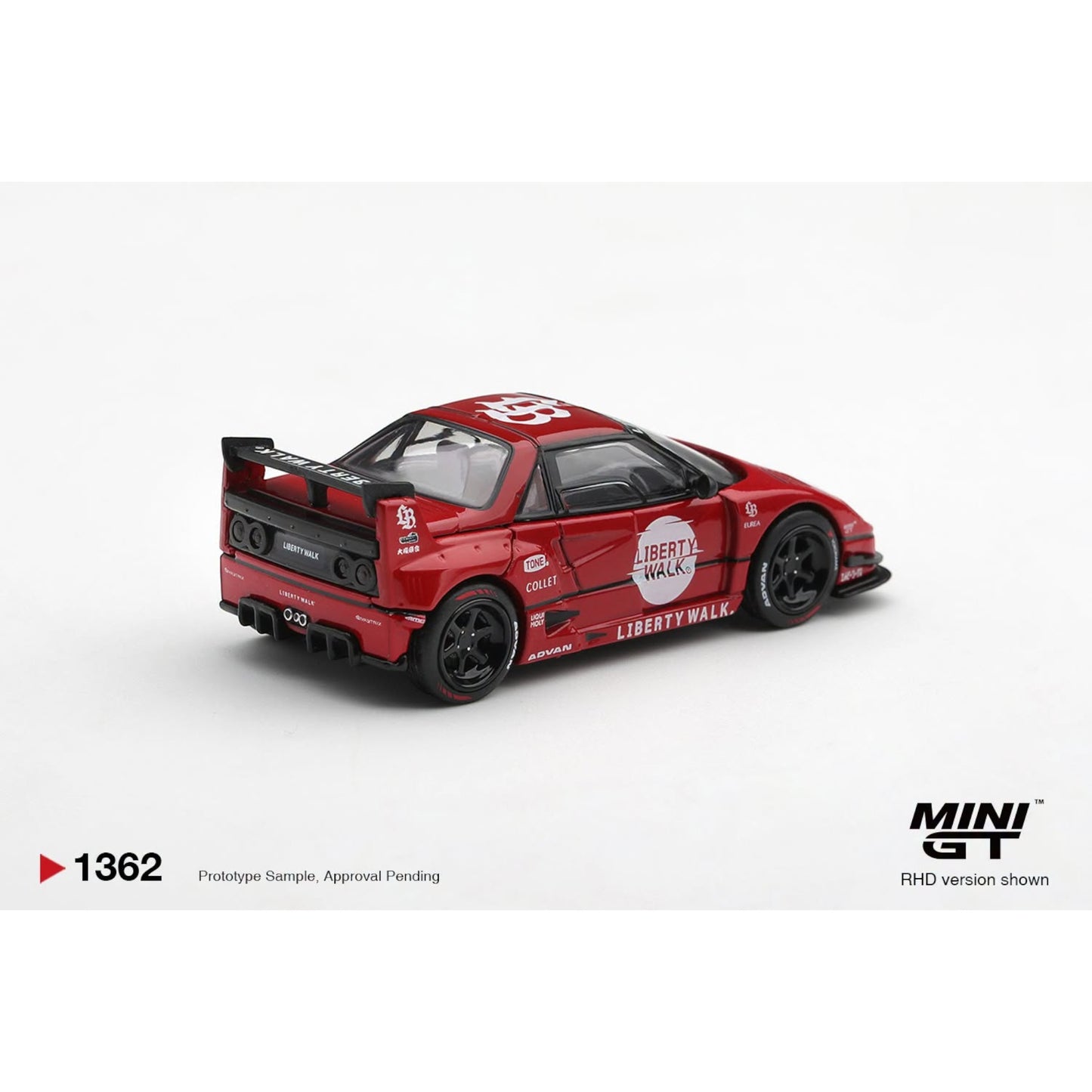 Mini GT - Pre-Order - Mazda AZ-1 Liberty Walk LB40 LB-Hinomaru Red - MGT01362 (RHD)