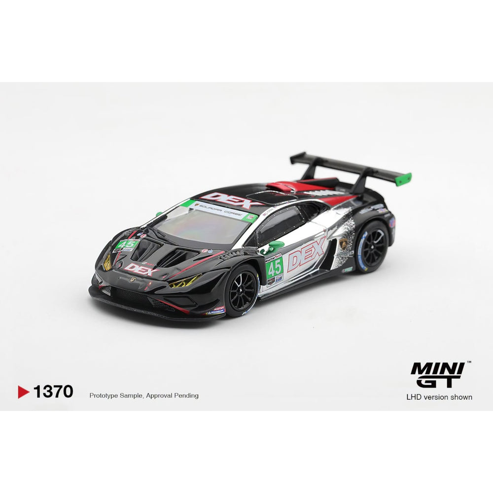 Mini GT - Pre-Order - Lamborghini Huracan GT3 EVO2 #45 DEX Wayne Taylor Racing - MGT01370-BL Blister