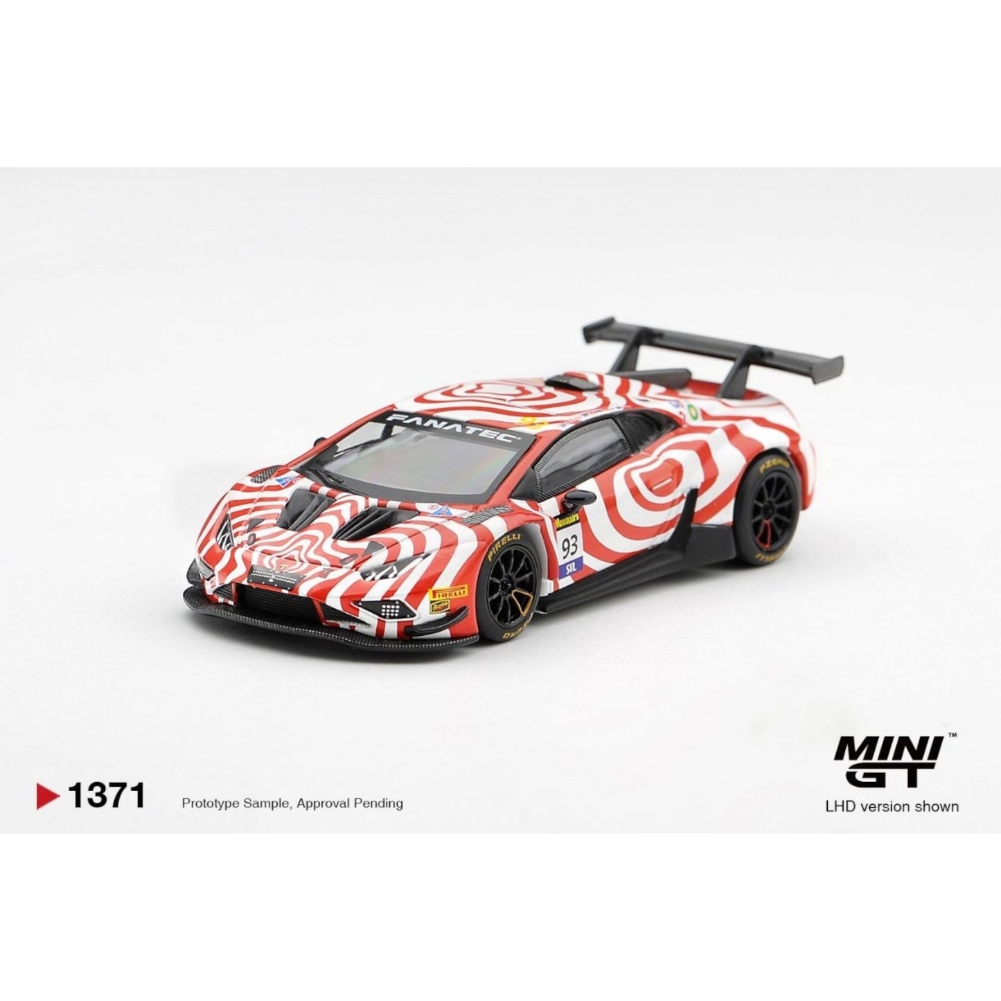 Mini GT - Pre-Order - Lamborghini Huracan GT3 EVO2 #93 Wall Racing 2025 Bathurst 12 hrs - MGT01371 (LHD)