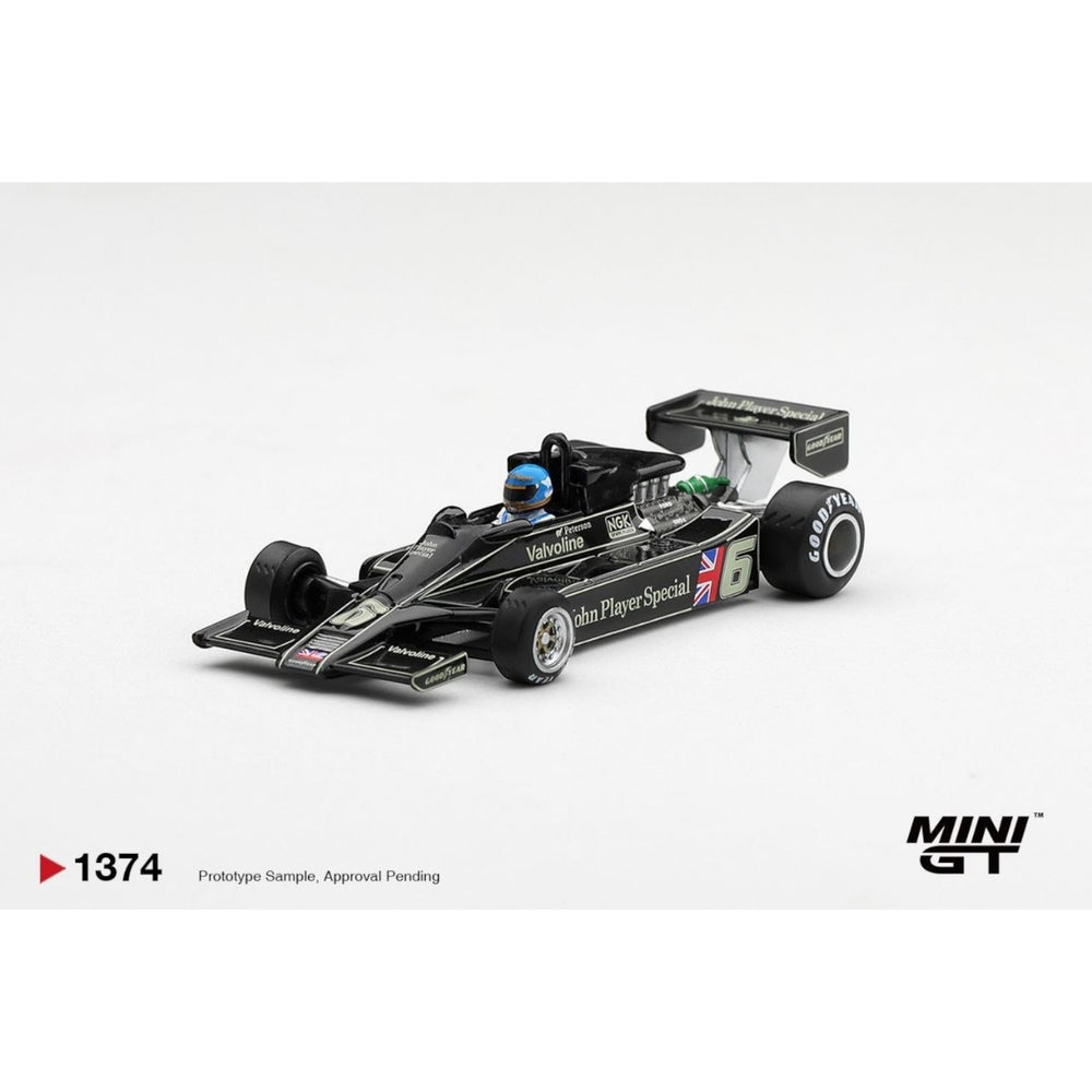 Mini GT - Pre-Order - Lotus 78 #6 Ronnie Peterson 1978 S. African GP Winner - MGT01374 (LHD)
