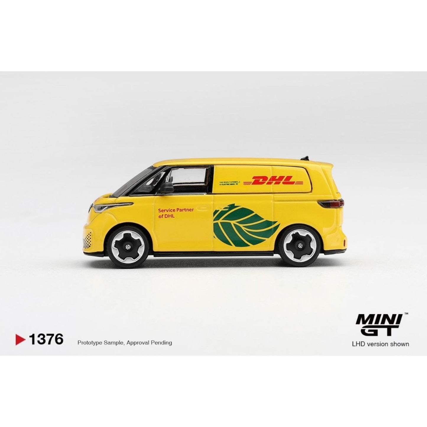 Mini GT - Pre-Order - Volkswagen ID. Buzz DHL Electric - MGT01376 (LHD)