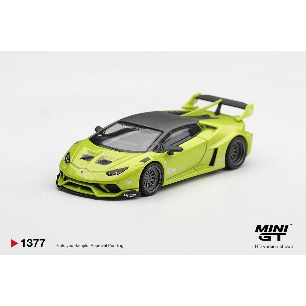 Mini GT - Pre-Order - Lamborghini Huracán LB★WORKS Lime Metallic - MGT01377 (LHD)