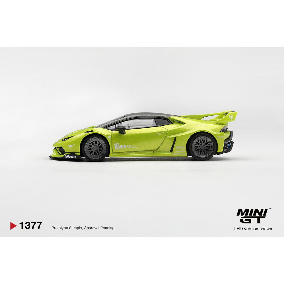 Mini GT - Pre-Order - Lamborghini Huracán LB★WORKS Lime Metallic - MGT01377 (LHD)