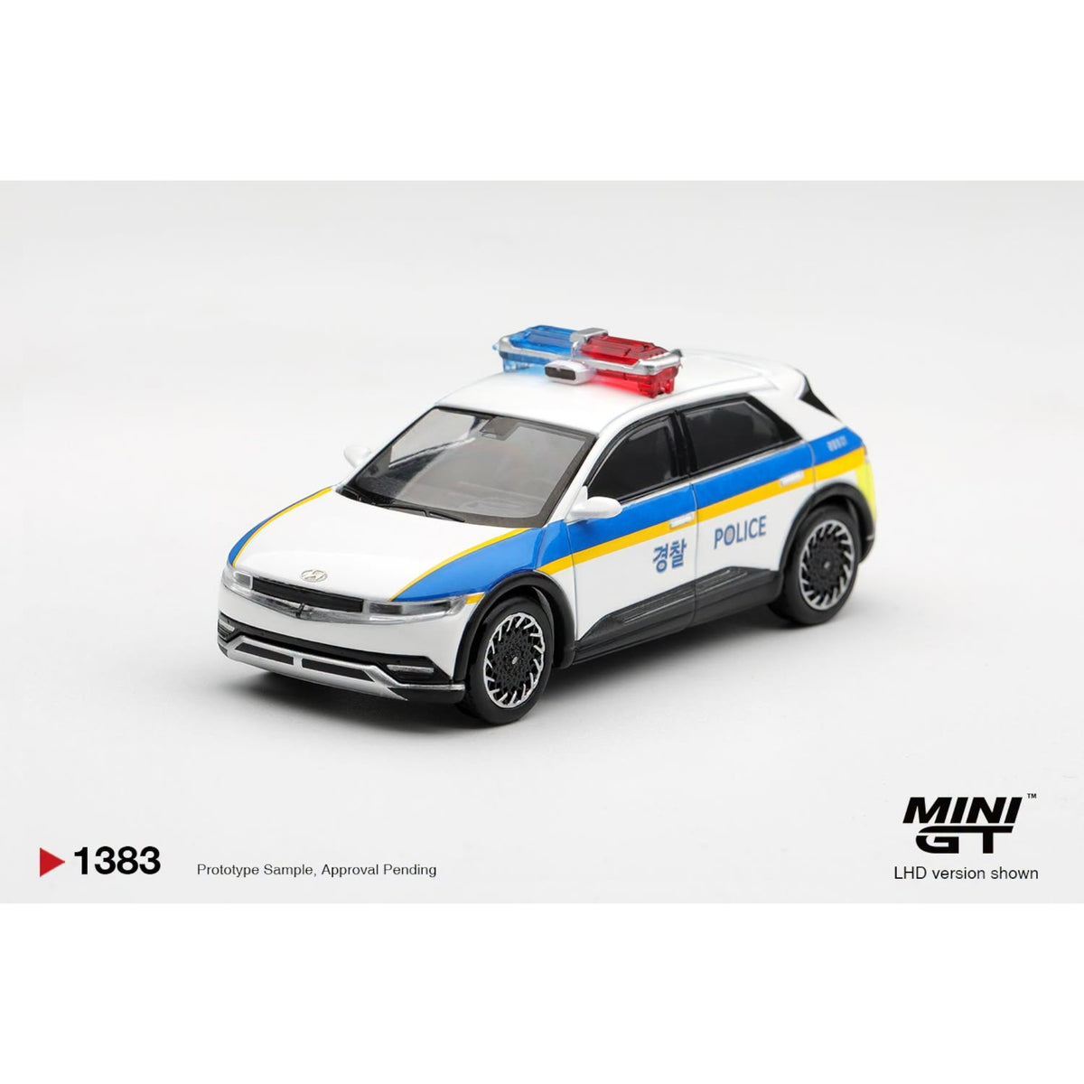 Mini GT - Pre-Order - Korean Car Collection- Hyundai Ioniq 5 Police Car - MGT01383 (LHD)