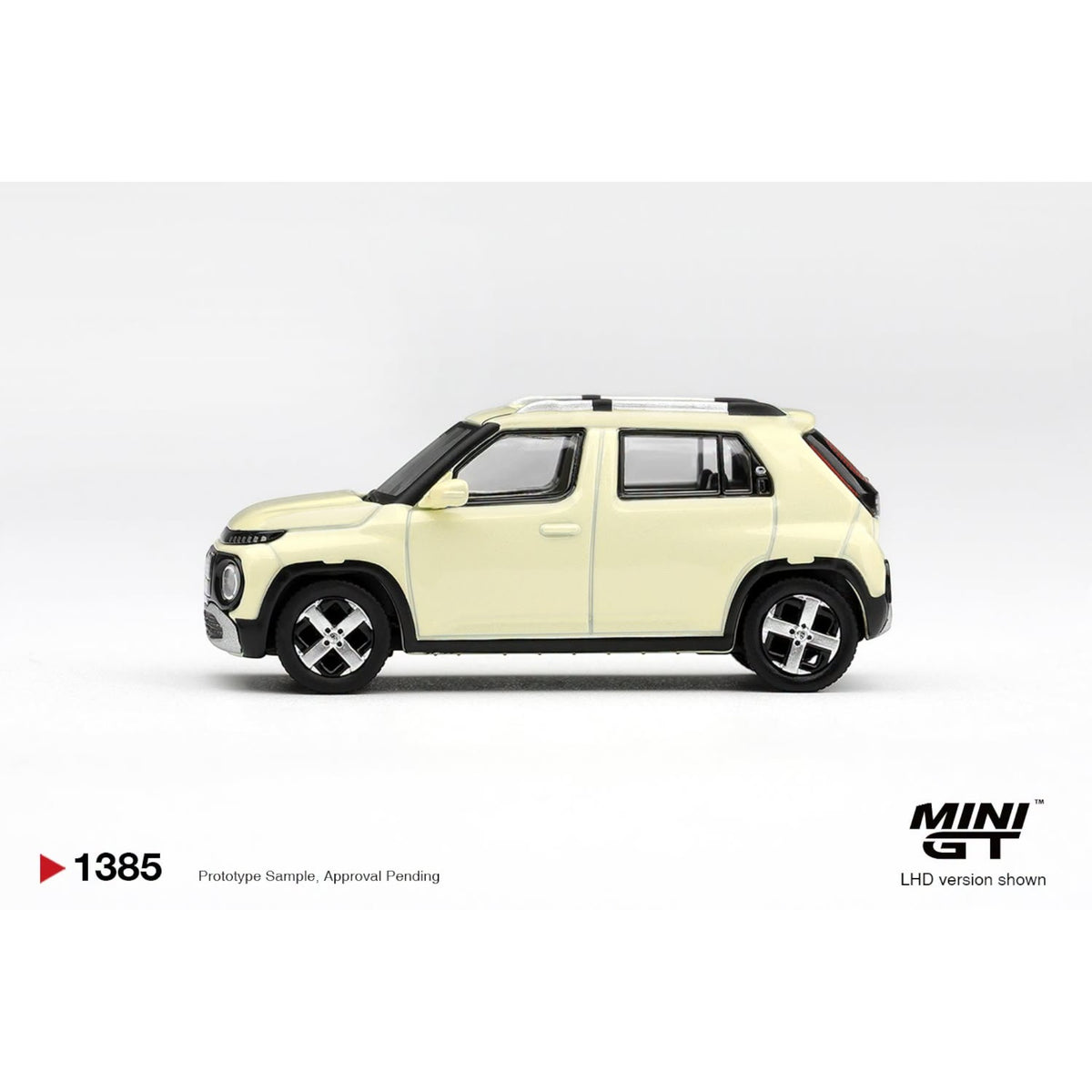Mini GT - Pre-Order - Korean Car Collection- Hyundai Casper Butter Cream Yellow Pearl - MGT01385 (LHD)