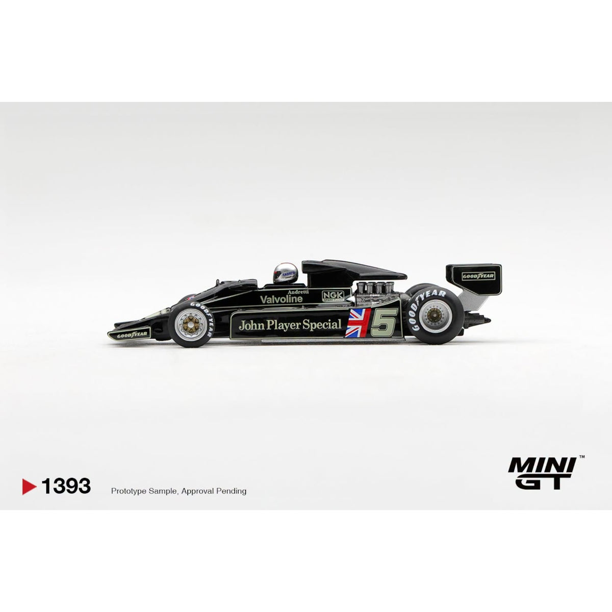 Mini GT - Pre-Order - Lotus 78 #5 Mario Andretti 1977 US GP West Winner - MGT01393 (LHD)