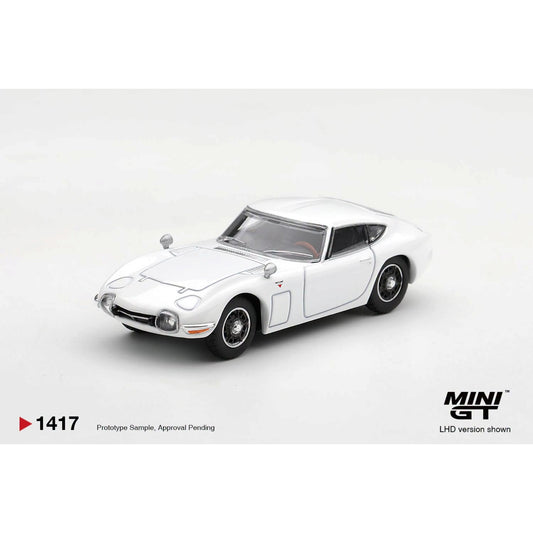Mini GT - Pre-Order - Toyota 2000GT Pegasus White - MGT01417 (LHD)