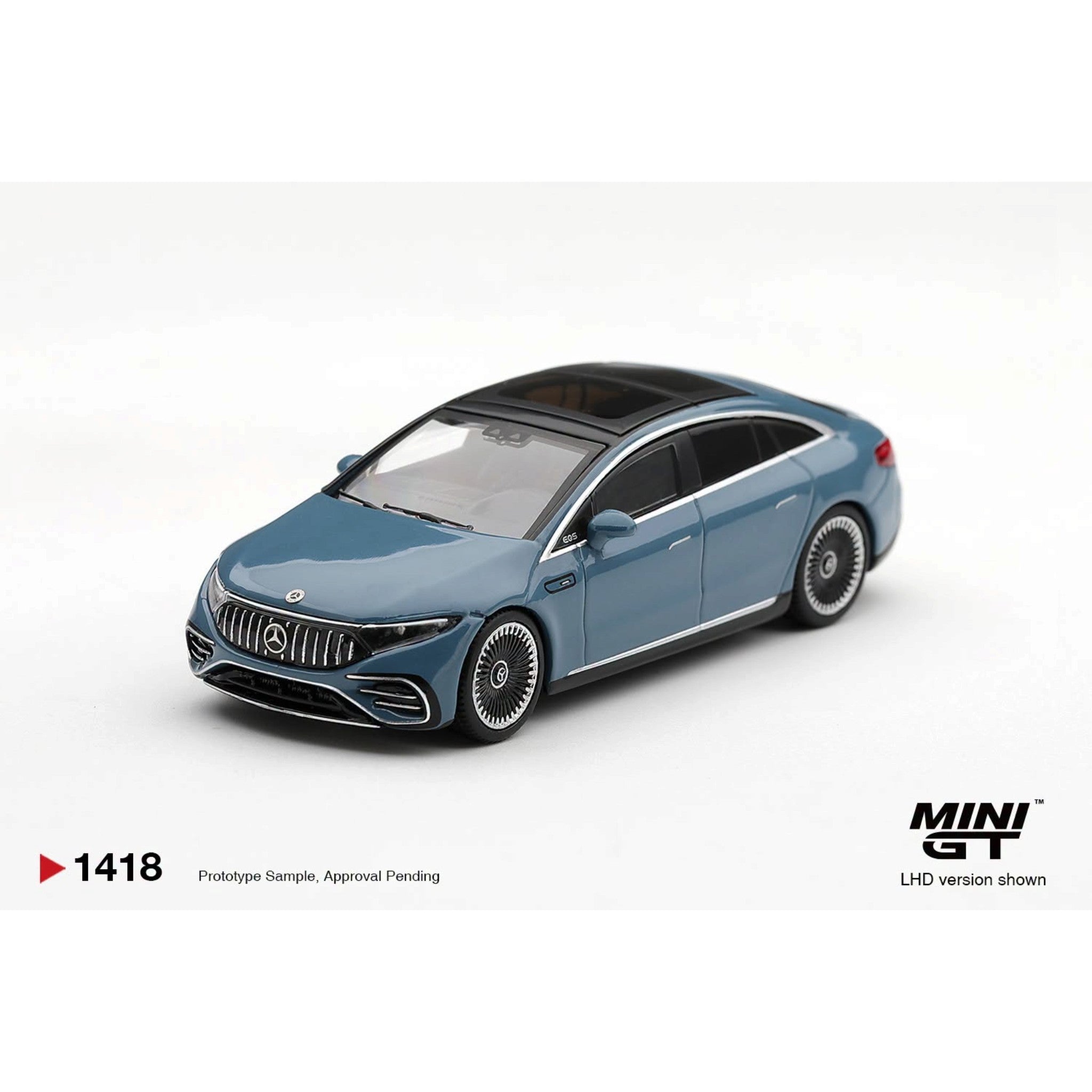 Mini GT - Pre-Order - Mercedes-AMG EQS 53 Blue - MGT01418 (LHD)