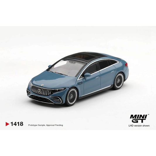 Mini GT - Pre-Order - Mercedes-AMG EQS 53 Blue - MGT01418 (LHD)