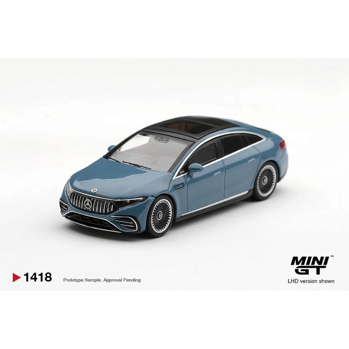 Mini GT - Pre-Order - Mercedes-AMG EQS 53 Blue - MGT01418 (LHD)