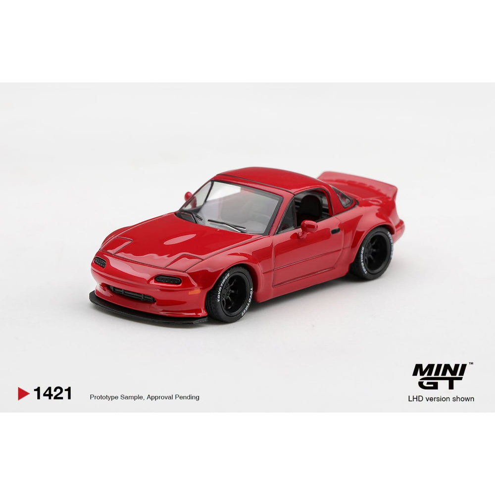 Mini GT - Pre-Order - Mazda MX-5 (NA) Pandem Classic Red  - MGT01421 (LHD)
