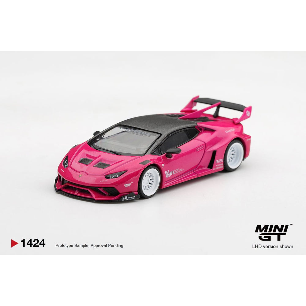 Mini GT - Pre-Order - LB★WORKS Lamborghini Huracán GT Ruby Purple - MGT01424 (LHD)