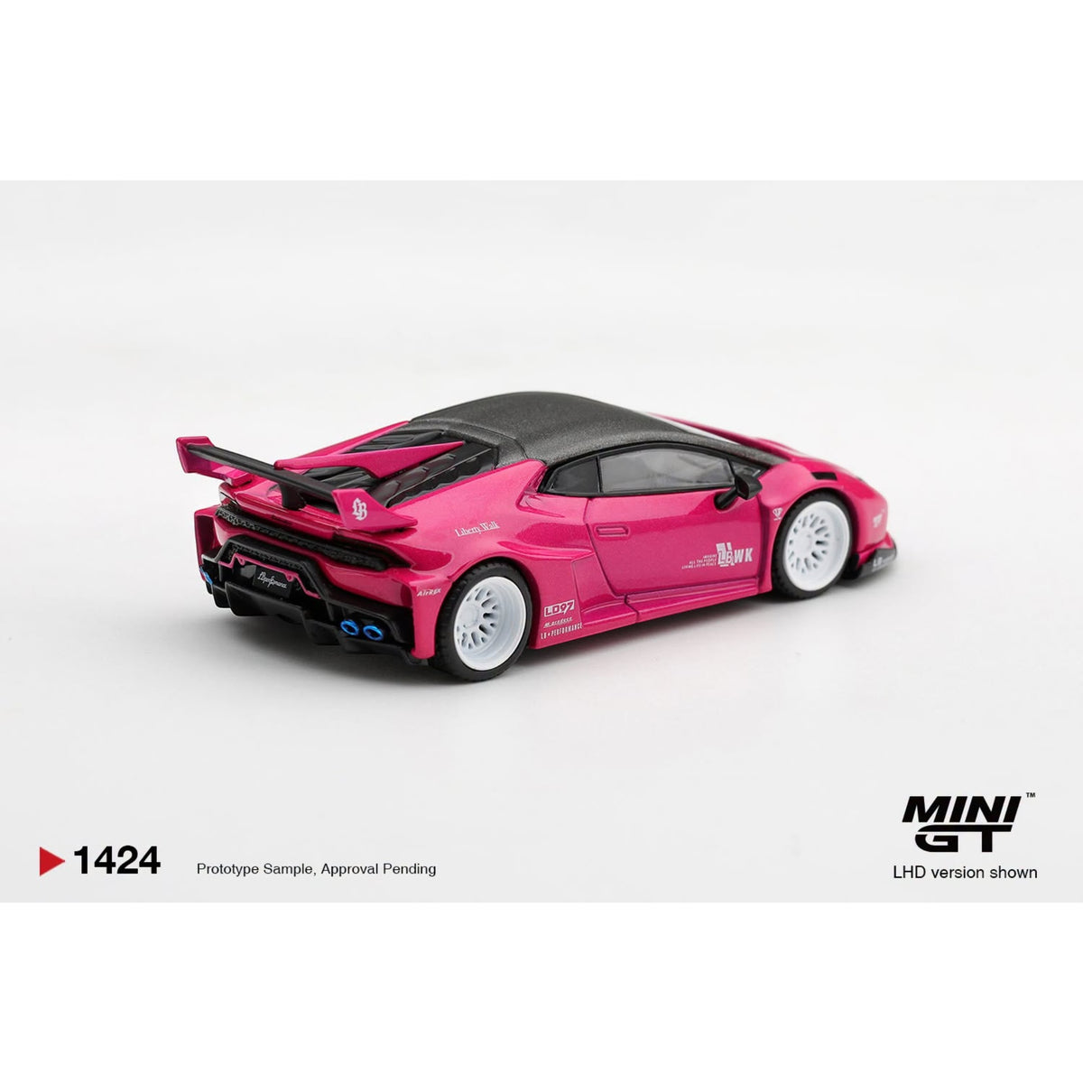 Mini GT - Pre-Order - LB★WORKS Lamborghini Huracán GT Ruby Purple - MGT01424 (LHD)