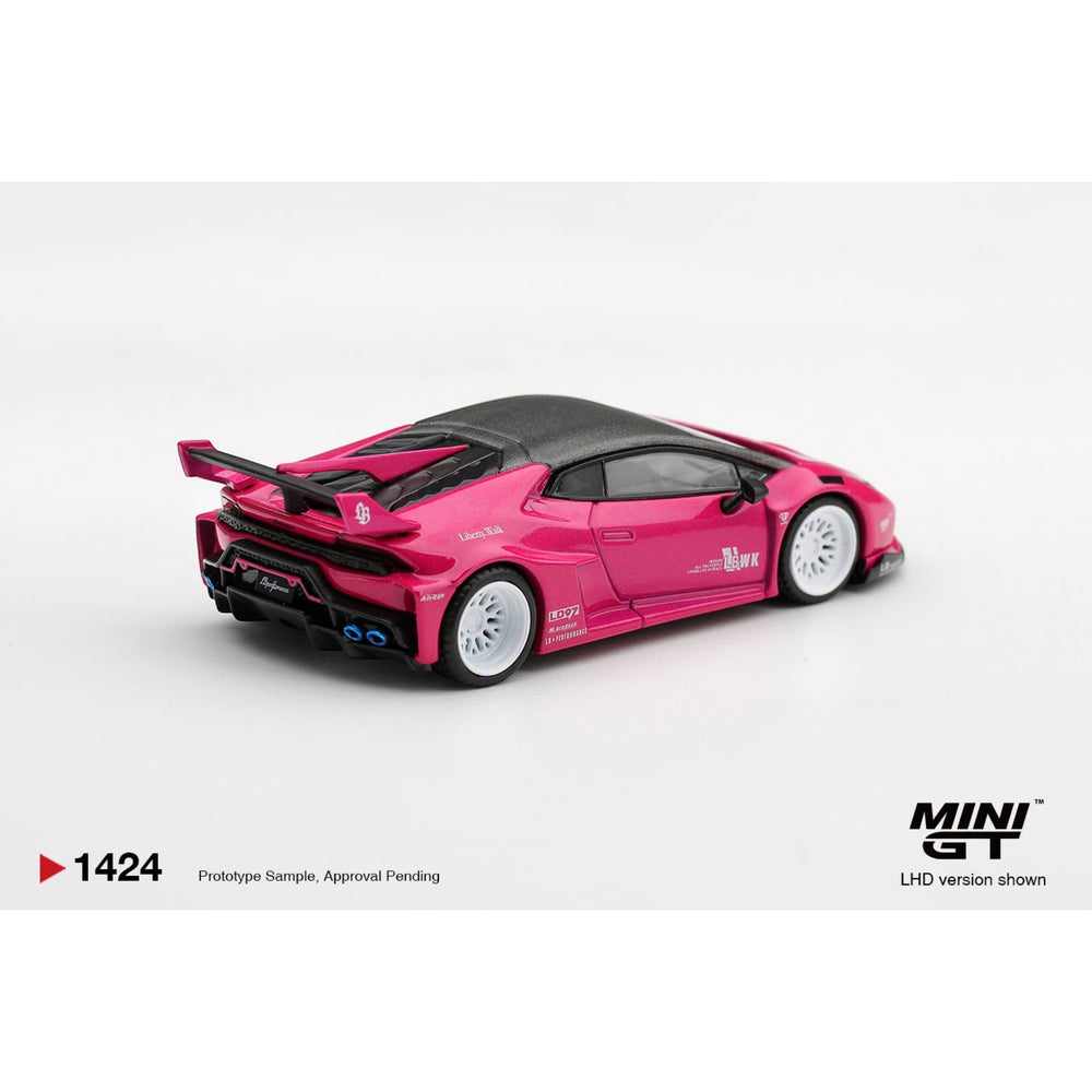 Mini GT - Pre-Order - LB★WORKS Lamborghini Huracán GT Ruby Purple - MGT01424 (LHD)