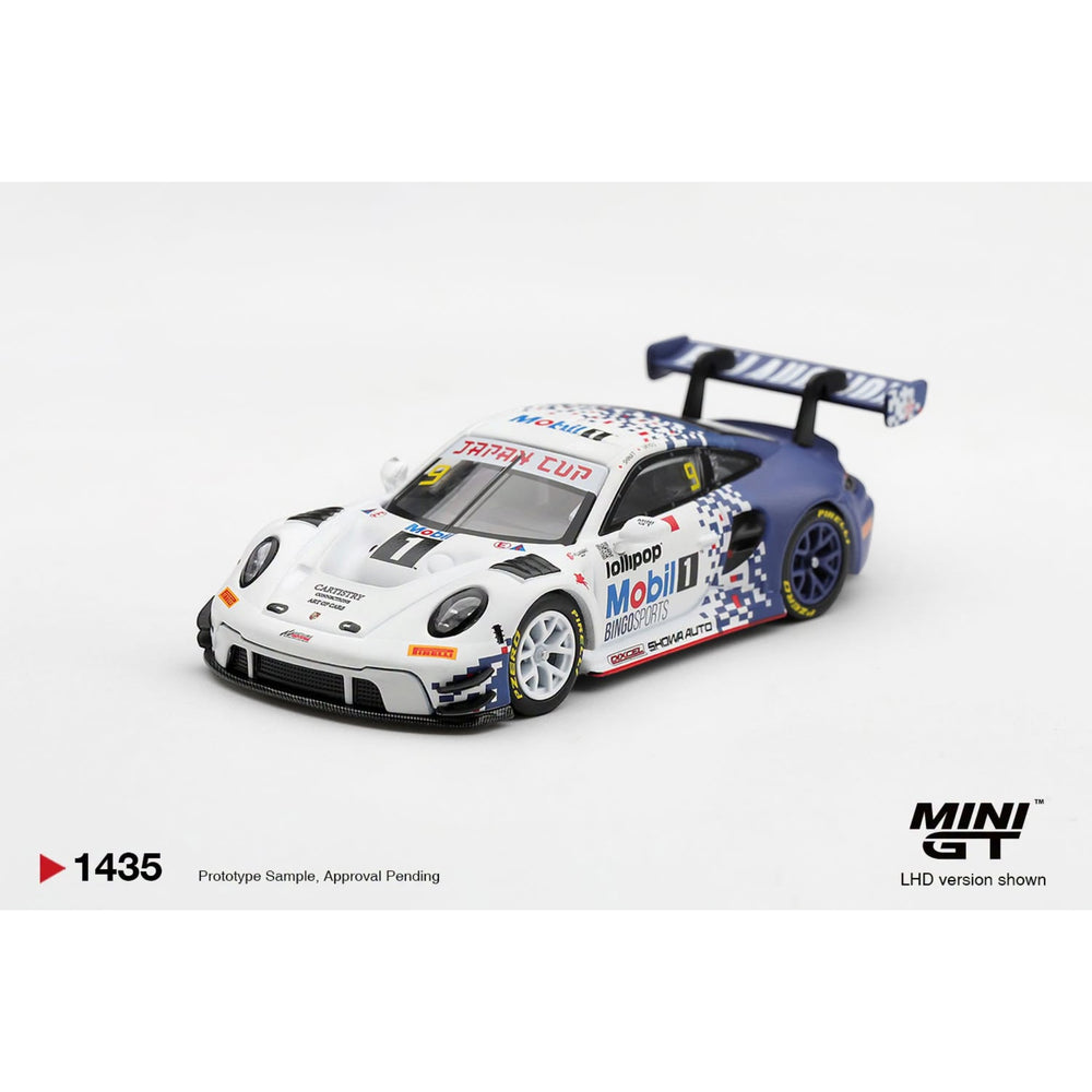 Mini GT - Pre-Order - Porsche 911 GT3 R (992) #9 Bingo Racing with LM Corsa 2026 Japan Cup Sugo Race 2 Winner - MGT01435-BL