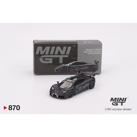 Mini GT - McLaren F1 GTR #59 1995 Le Mans 24Hr Winner Post-Race Weathered - MGT00870 (LHD)
