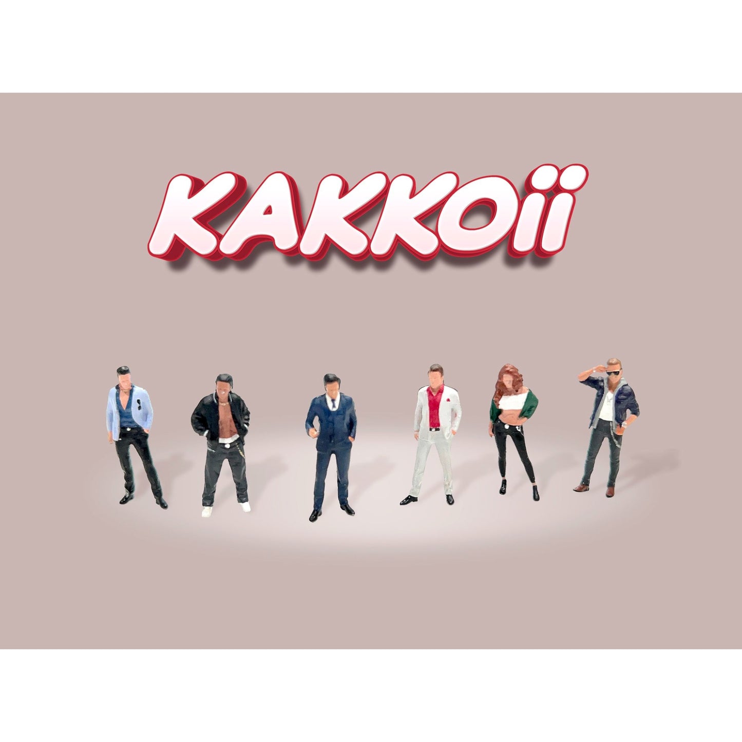 American Diorama x Mini-GT - Pre-Order - Kakkoii Figure Set - AD-2425