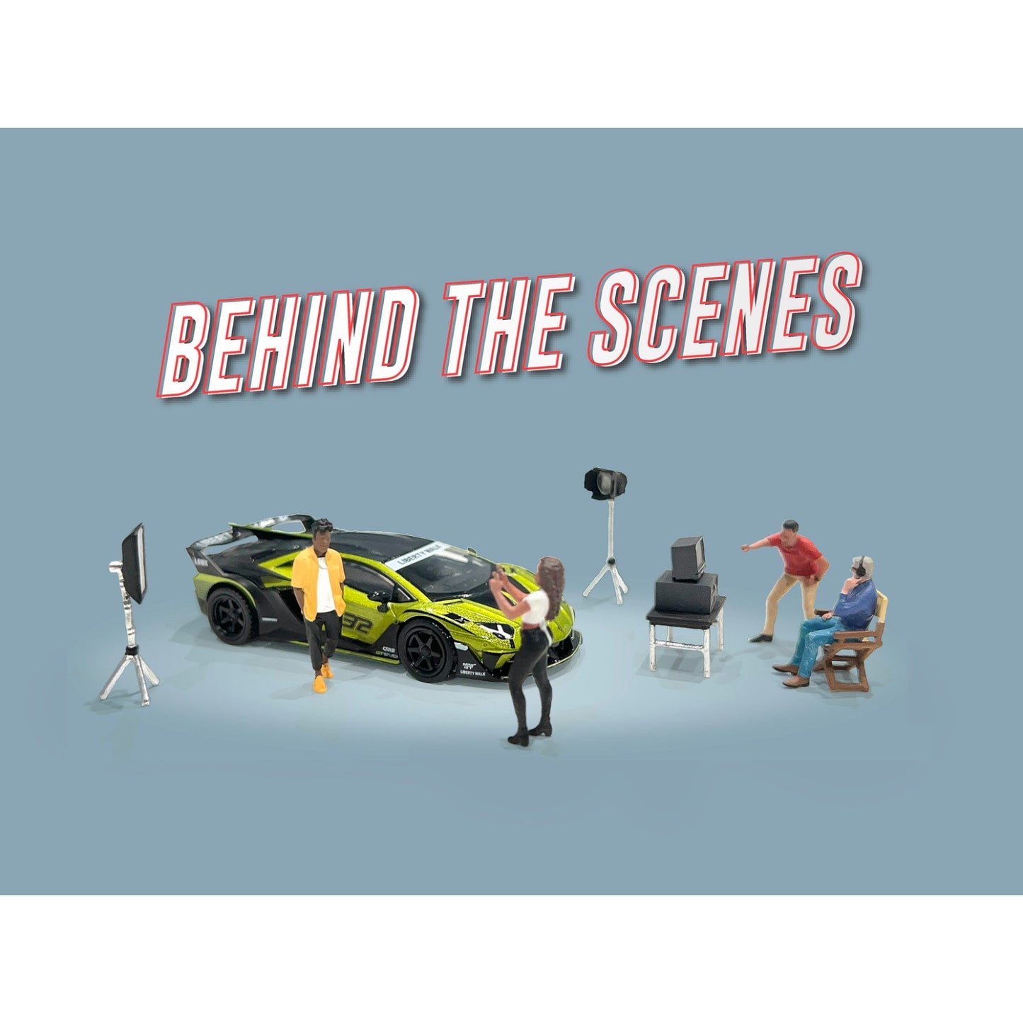 American Diorama x Mini-GT - Pre-Order - *Behind the Scenes* Figure Set - AD-2426