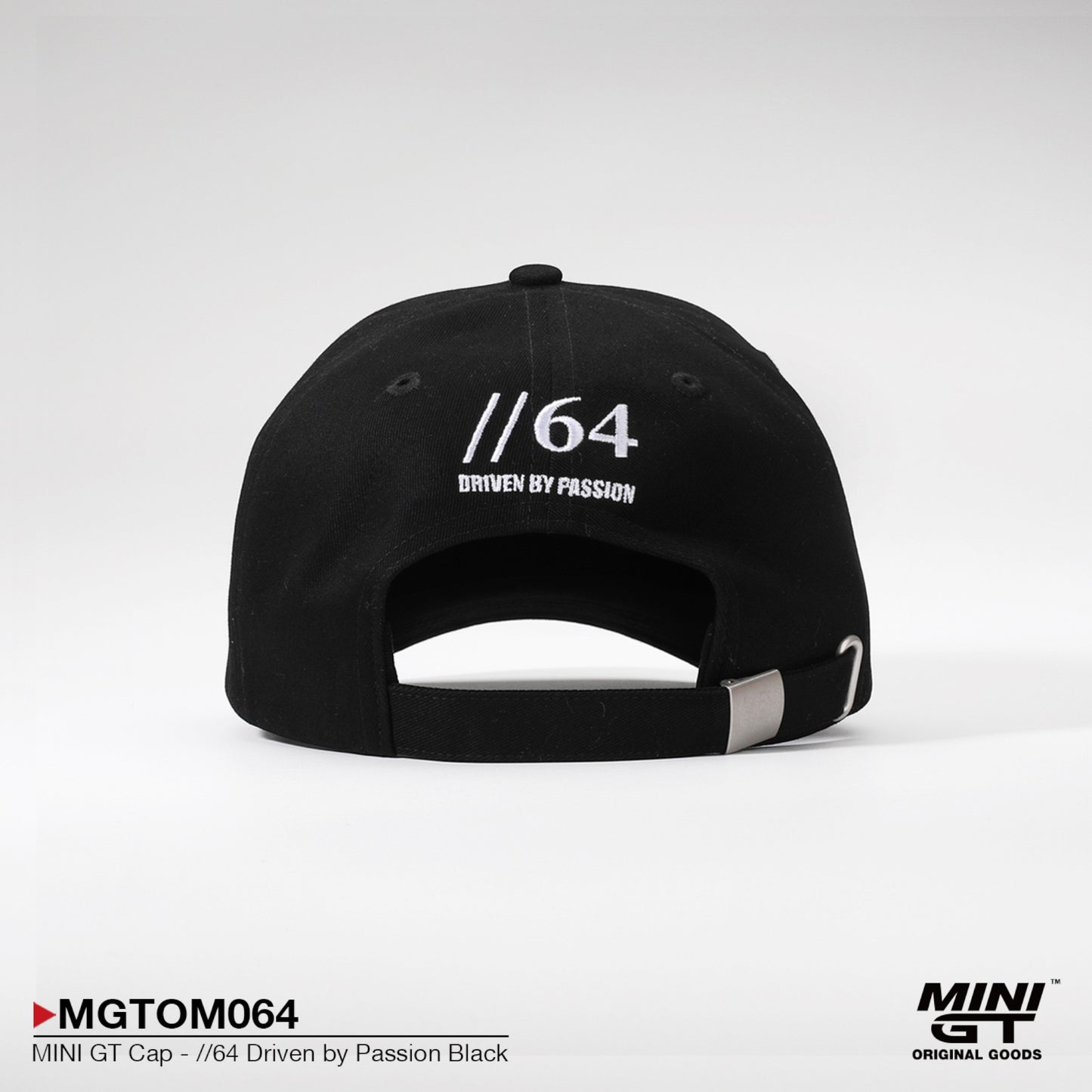 MINI GT - Pre-Order - Cap - //64 Driven by Passion Black - MGTOM064