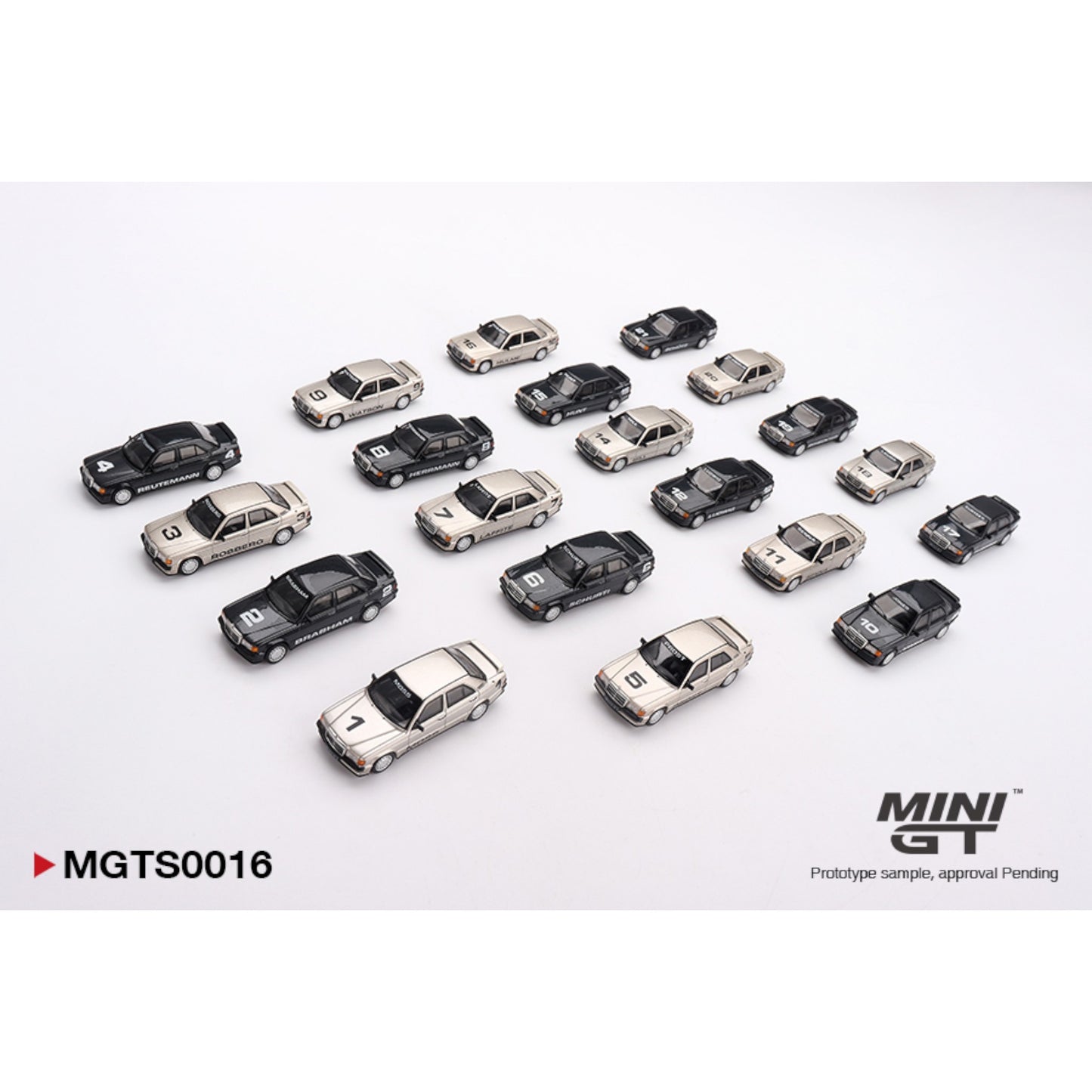 Mini GT - Pre-Order - MERCEDES-BENZ 190 E 2.3-16  NÜRBURGRING RACE OF CHAMPIONS  SET LIMITED EDITION 1984 - MGTS0016