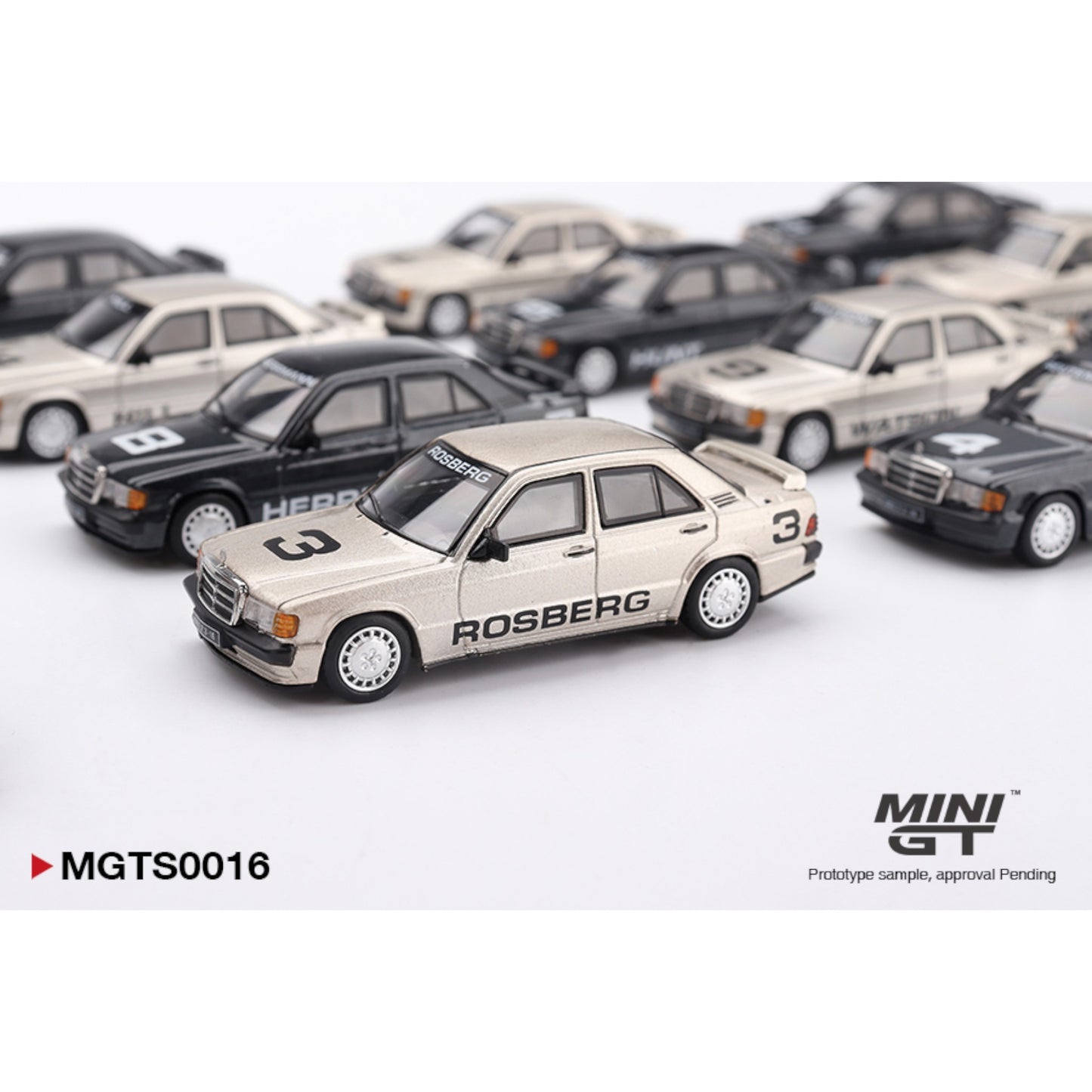 Mini GT - Pre-Order - MERCEDES-BENZ 190 E 2.3-16  NÜRBURGRING RACE OF CHAMPIONS  SET LIMITED EDITION 1984 - MGTS0016