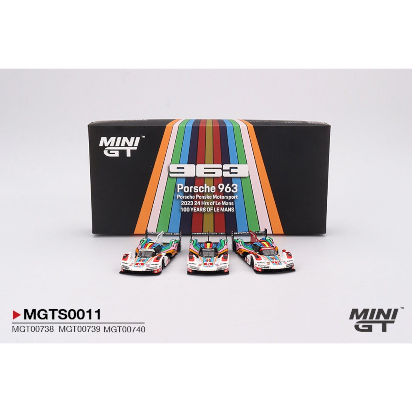 Mini GT - Porsche 963 Porsche Penske Motorsport 2023 24 Hrs of Le Mans Set - MGTS0011
