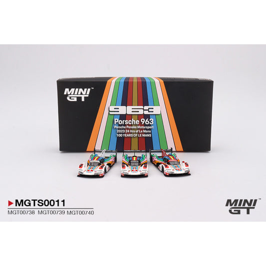 Mini GT - Porsche 963 Porsche Penske Motorsport 2023 24 Hrs of Le Mans Set - MGTS0011