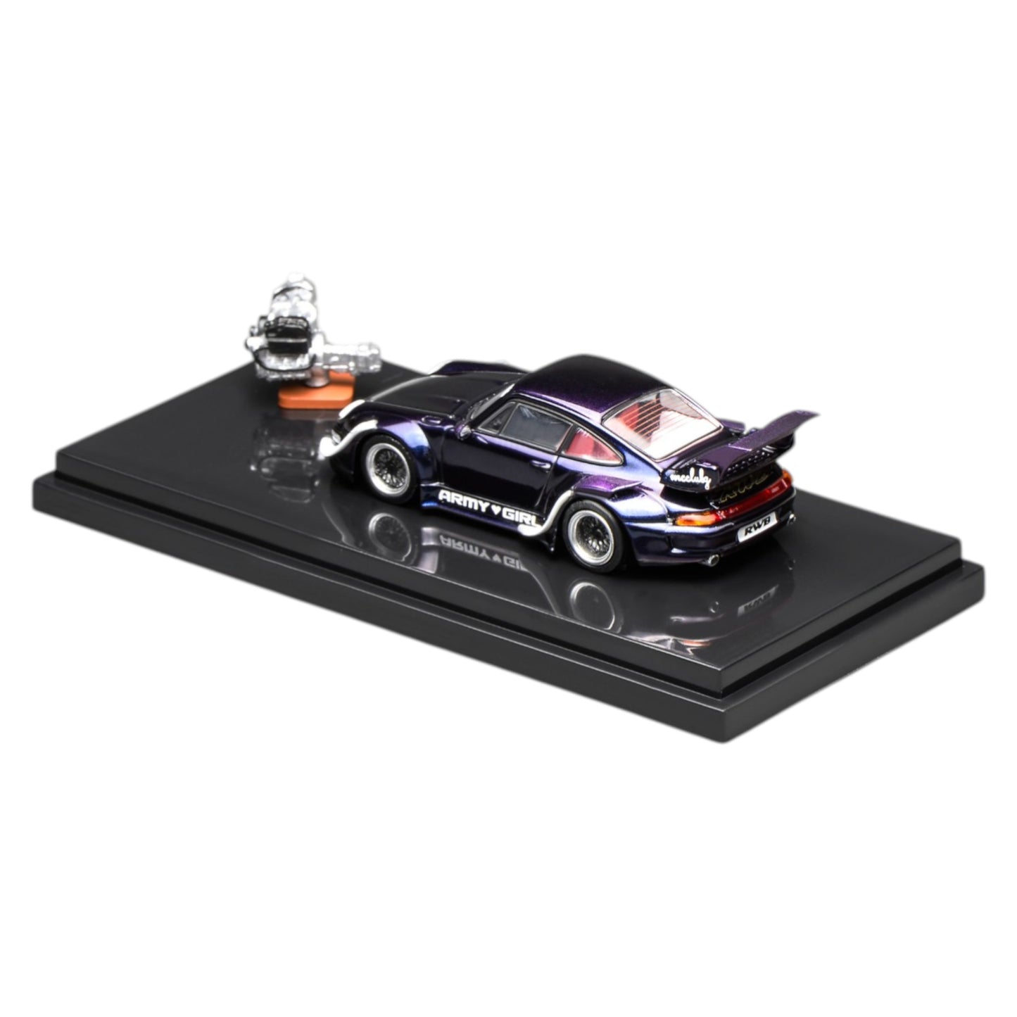 Motorhelix - Pre-Order - RWB993, Army Girl- Included Magnetic Engine Display - Rauh Welt - M62205