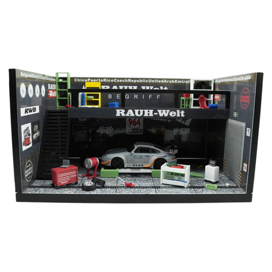 Motorhelix - Pre-Order - RWB Theme Garage, Black - Rauh Welt - M90221