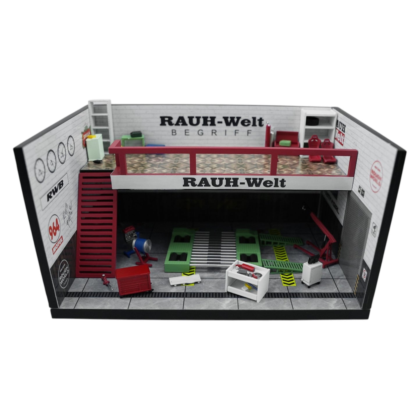 Motorhelix - Pre-Order - RWB Theme Garage, White - Rauh Welt - M90220