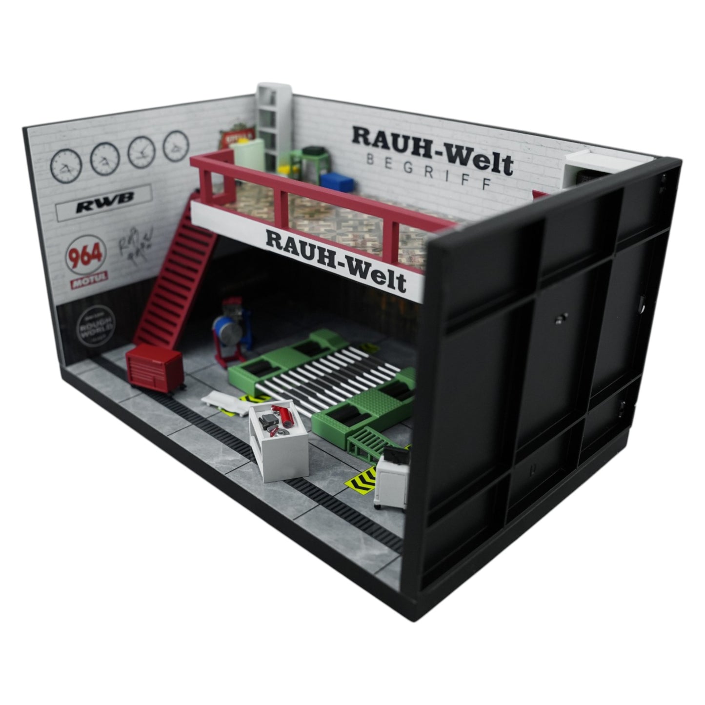 Motorhelix - Pre-Order - RWB Theme Garage, White - Rauh Welt - M90220