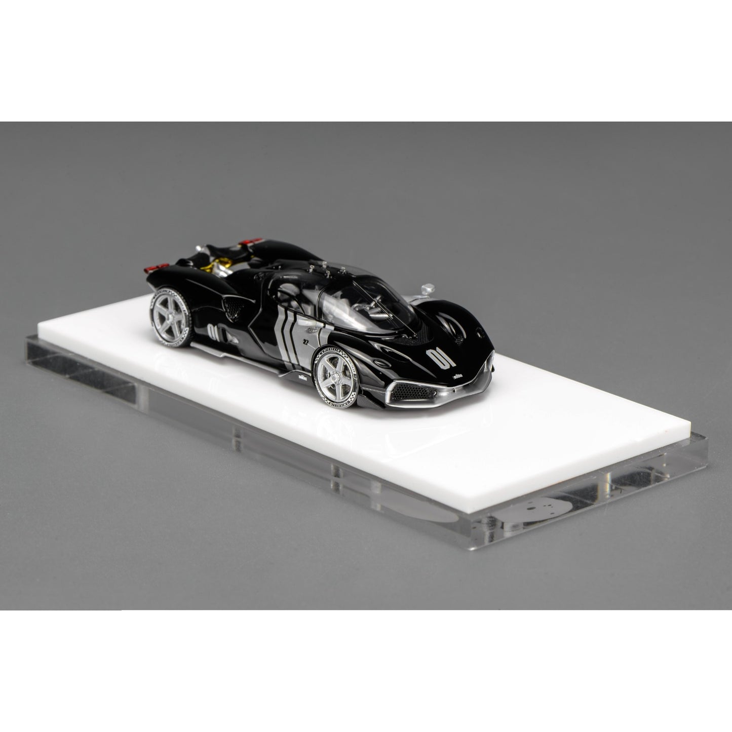 Motorhelix - Pre-Order - NILU27 V12 6.5L - Water-Park Black - High End Resin Model, limited to 199pcs - MH64011BW