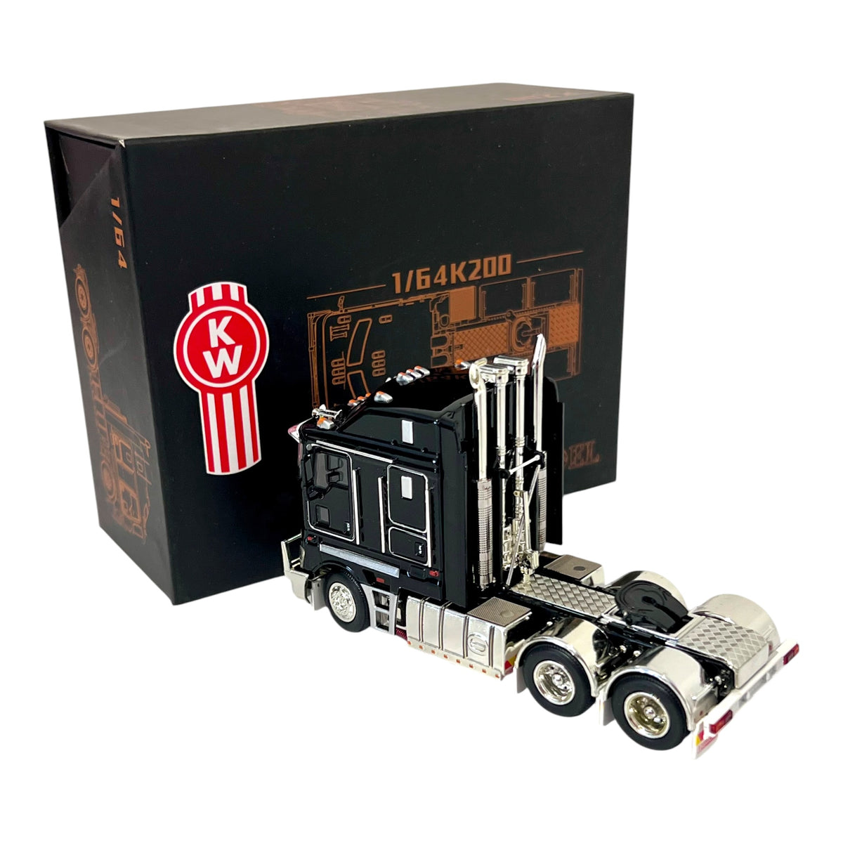 MJ Model - Kenworth K200 Tuck, black - MJ64-K200-BLK