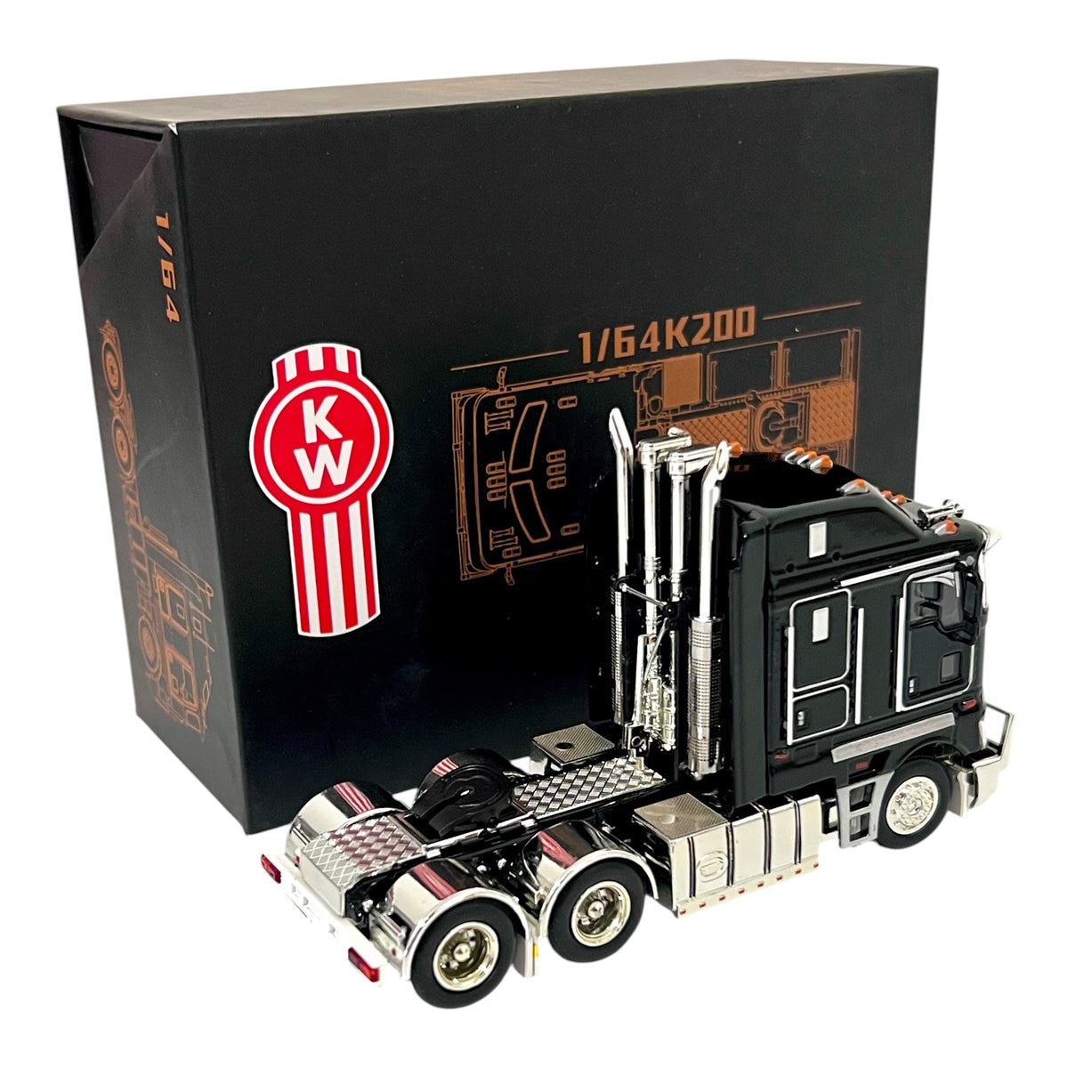 MJ Model - Kenworth K200 Tuck, black - MJ64-K200-BLK