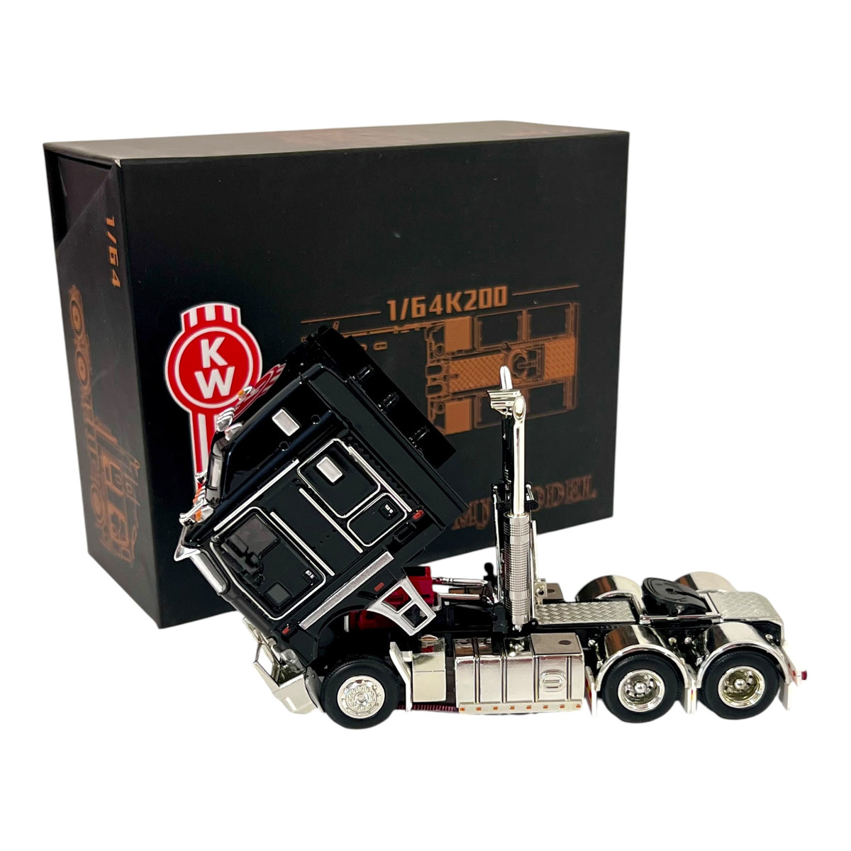 MJ Model - Kenworth K200 Tuck, black - MJ64-K200-BLK