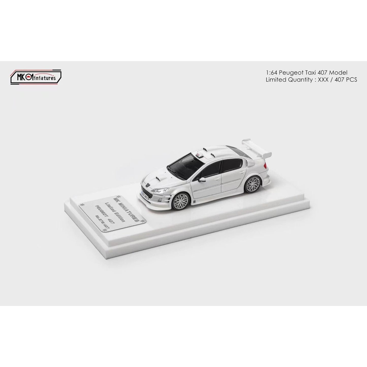 MK Miniatures - Pre-Order - Peugeot 407, Flying Taxi, Resin - AutoExpo 2025 Singapore