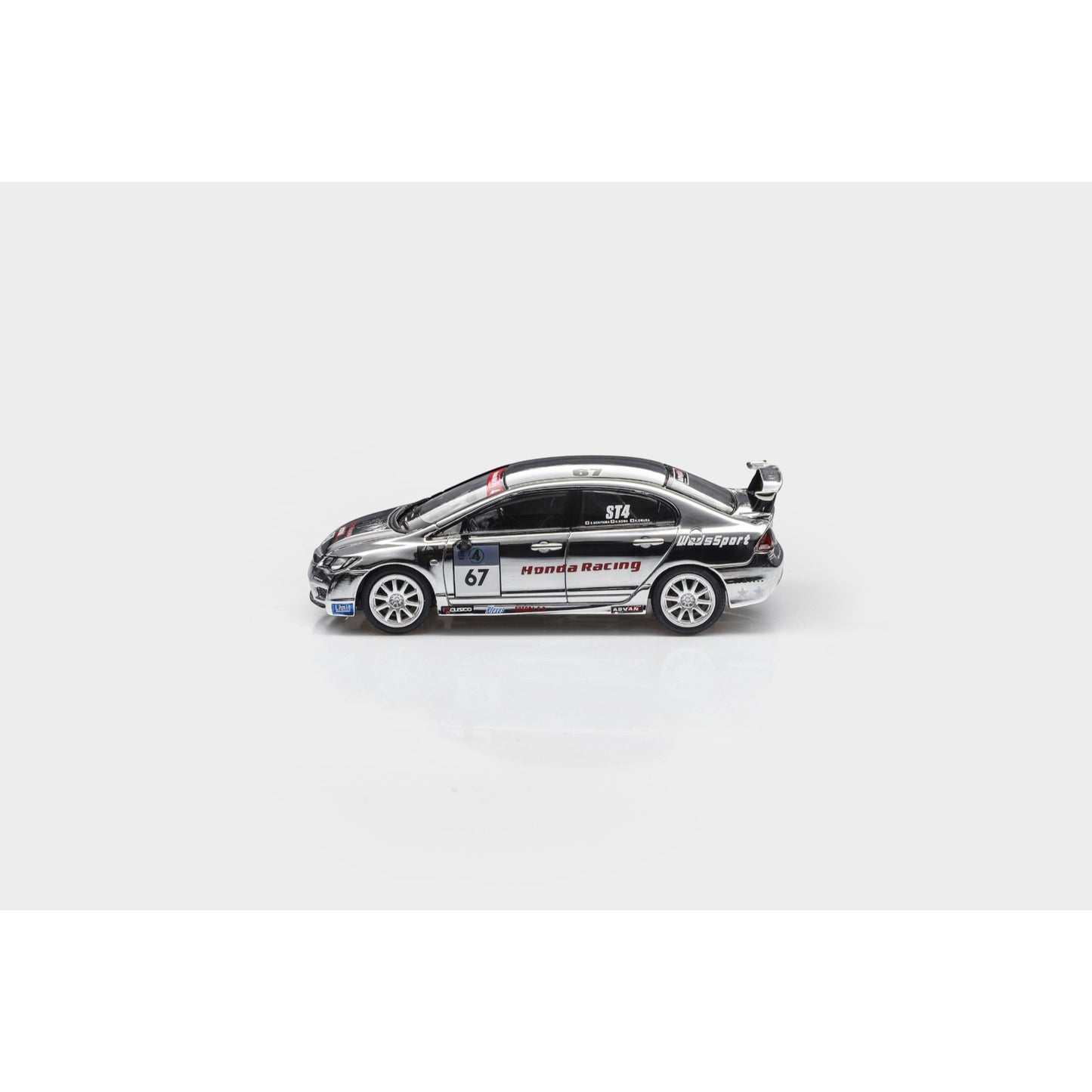 ModelModel - Pre-Order - Honda Civic Type R FD2 #67 Team Yamato Super Taikyu Series 2009, Chrome Silver -  Hong Kong ToyCar Salon 2026