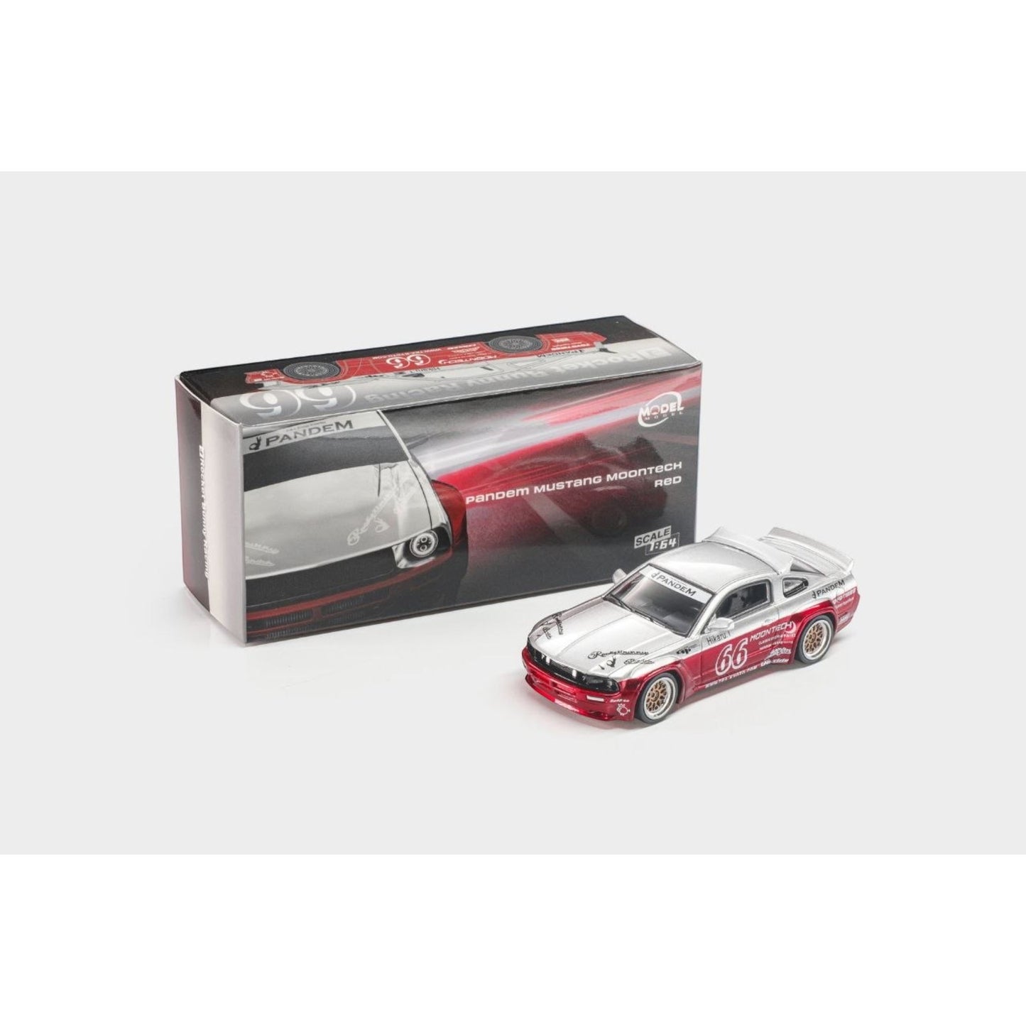 ModelModel - Pre-Order - Pandem Mustang, moontech red - MM64-PM-004