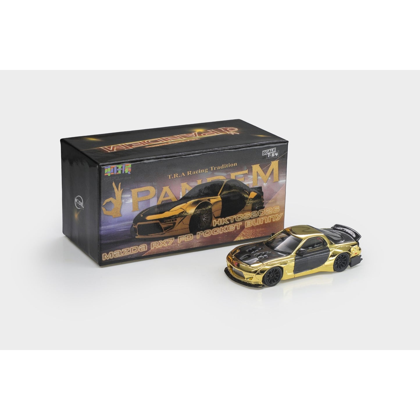 ModelModel - Pre-Order - Mazda RX7 FD Rocket Bunny, Gold -  Hong Kong ToyCar Salon 2026