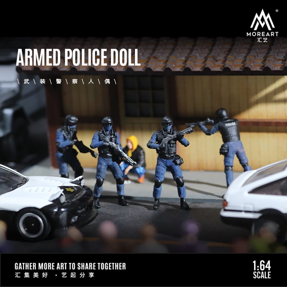 MoreArt - Pre-Order - Armed Police Doll Figure Set - Resin - MO222007