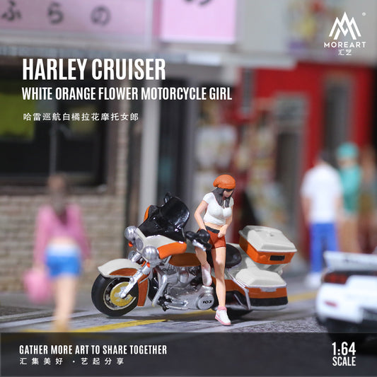 MoreArt - Pre-Order - Harley Cruiser Motorcycle Doll Set - Resin - MO222115