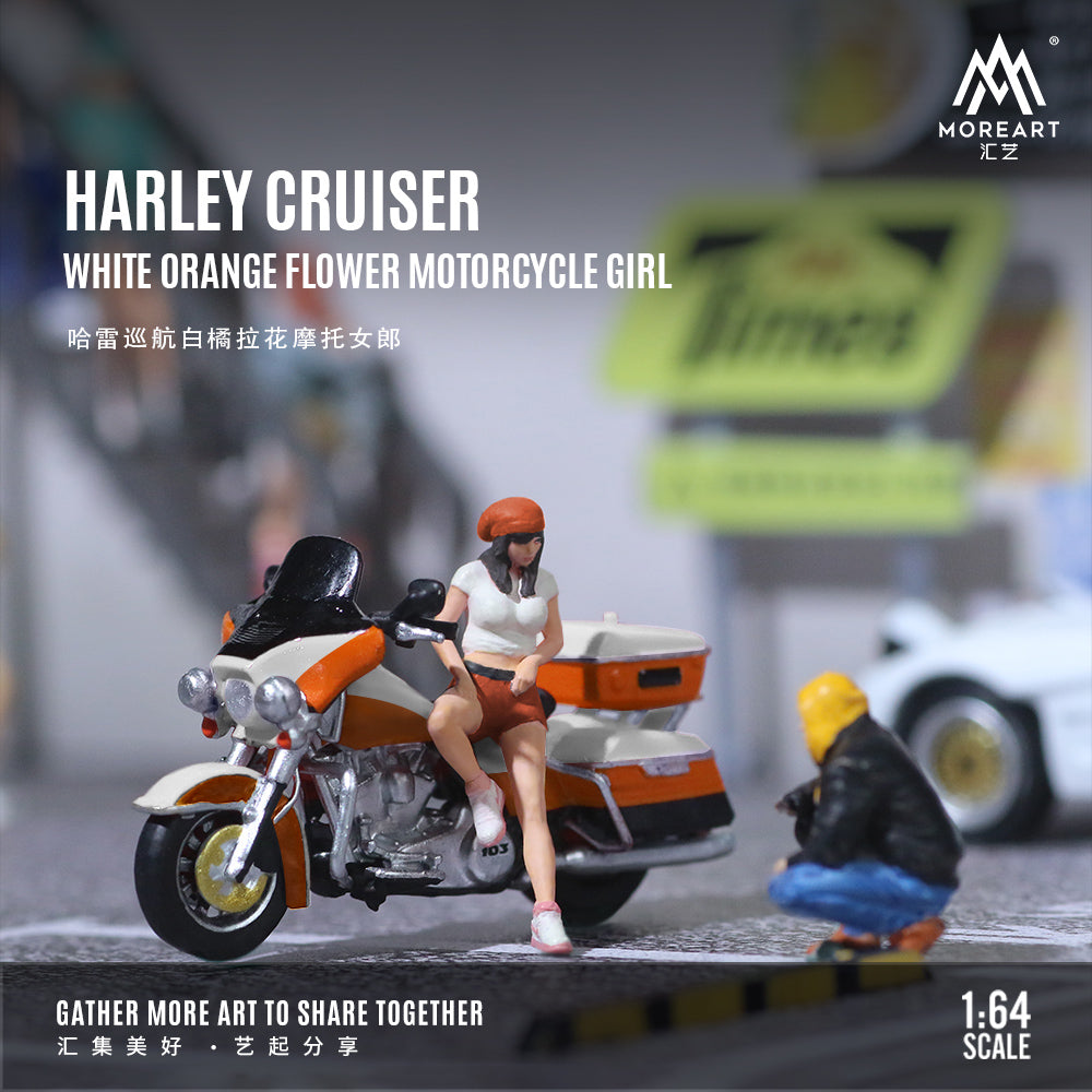 MoreArt - Pre-Order - Harley Cruiser Motorcycle Doll Set - Resin - MO222115