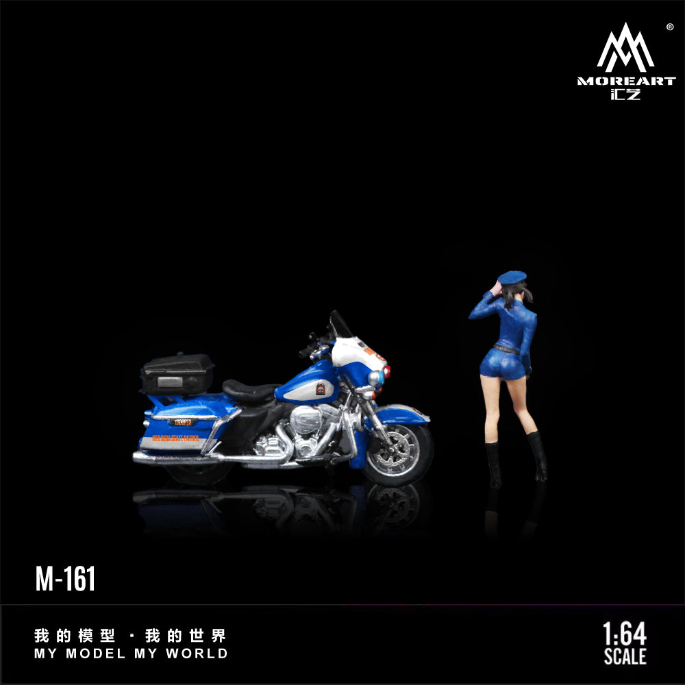 MoreArt - Pre-Order - Harley Motorcycle & Female Ranger Set - Resin - MO222161