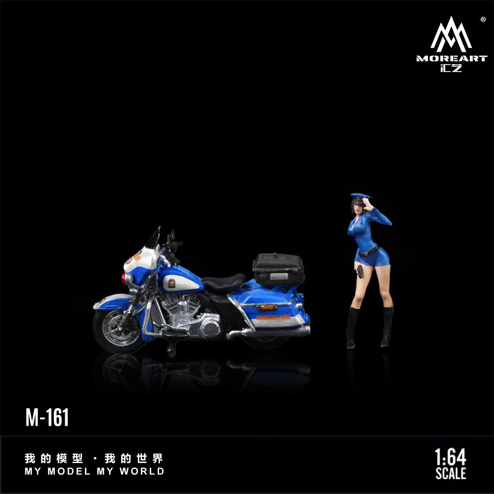 MoreArt - Pre-Order - Harley Motorcycle & Female Ranger Set - Resin - MO222161